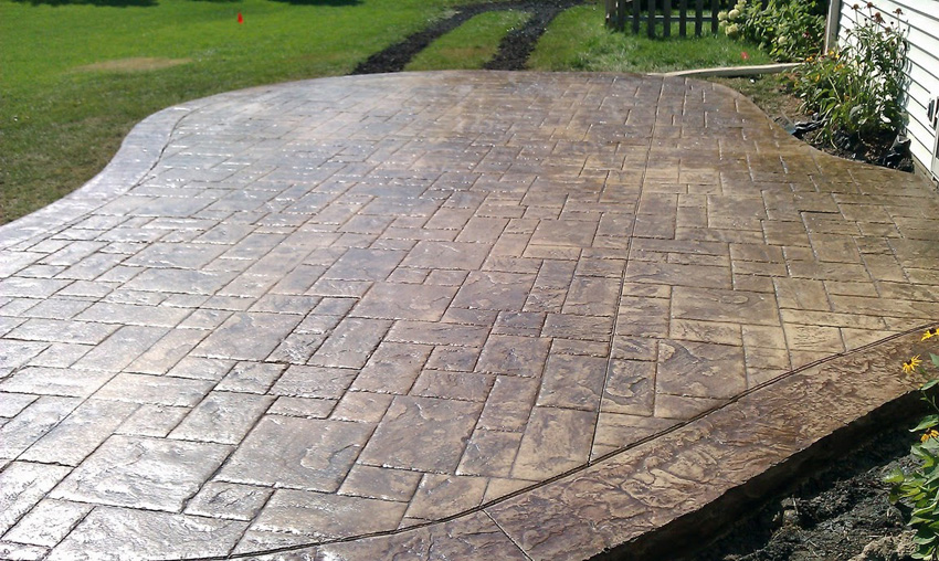 stamped concrete